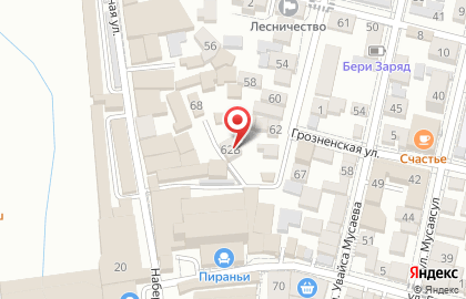 Салон мебели Крона в Хасавюрте на карте