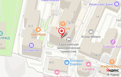 Евразийская Экономическая Комиссия на Летниковской улице на карте
