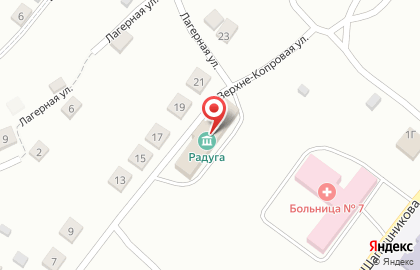 Подростковый клуб Радуга в Челябинске на карте