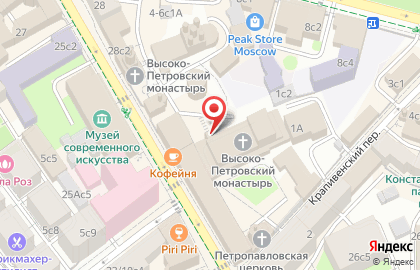 Храм Преподобного Сергия Радонежского Высоко-Петровский мужской монастырь на карте