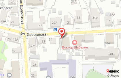 Политическая партия ЛДПР на улице Свердлова на карте