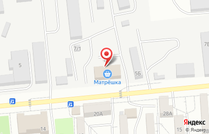 Продуктовый дискаунтер Матрешка в Южно-Сахалинске на карте