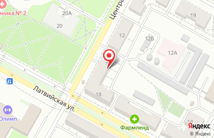 Евросеть, сеть салонов связи на Латвийской улице на карте
