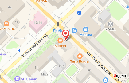 Сервисный центр Техномир на улице Республики на карте