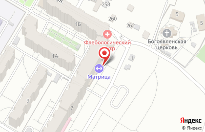 Фитнес-клуб Матрица на Ярославской улице на карте
