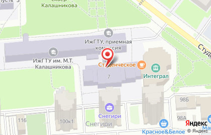 Издательство, ИжГТУ на карте
