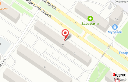 Магазин алкогольной продукции АлкоМаркет на Октябрьском проспекте на карте