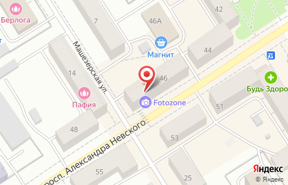 Магазин товаров для рукоделия Меланж на проспекте Александра Невского на карте