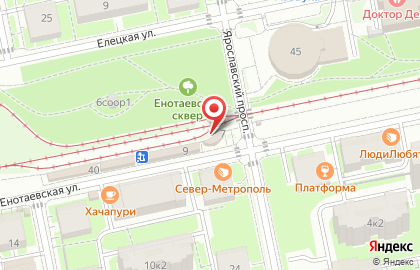 Магазин овощей и фруктов на Енотаевской улице на карте