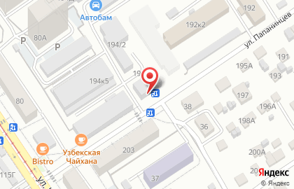 Магазин автозапчастей для отечественных автомобилей в Центральном районе на карте