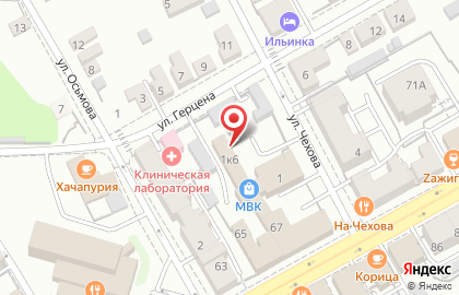 Мастерская по изготовлению памятников на улице Чехова на карте