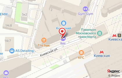Отель Novotel Москва Киевская на карте