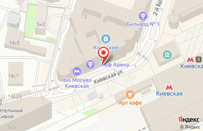 Отель Novotel Москва Киевская на карте