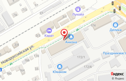 Магазин встраиваемой техники Анкона на Новороссийской улице на карте