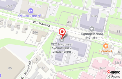 Пензенский государственный университет в Первомайском районе на карте