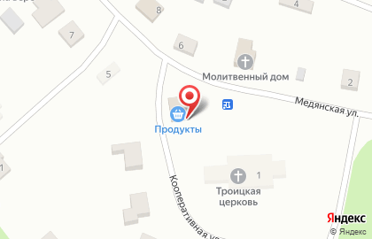 Продуктовый магазин в Кирове на карте