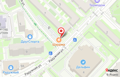ШаурмаМа на Радужной улице на карте