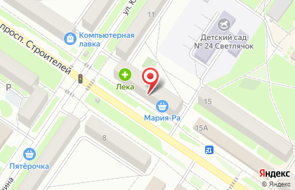 Магазин матрасов и кроватей Askona на проспекте Строителей на карте