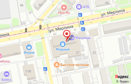 Мясной магазин в Барнауле на карте