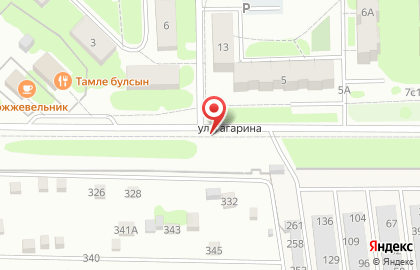 Шиномонтажная мастерская на ул. Гагарина, 11а на карте