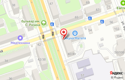 Супермаркет Верный на улице Никитина на карте