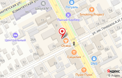 Ресторан Осака на Московской улице на карте