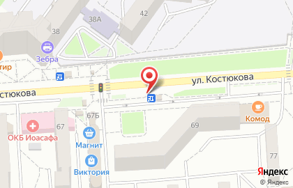 Салон связи +7 на улице Костюкова на карте