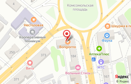 Кофейня Bongiorno на Советской улице на карте
