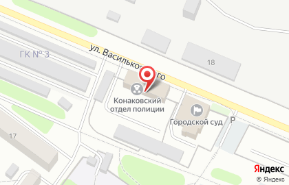 Участковый пункт полиции в Конаково на карте