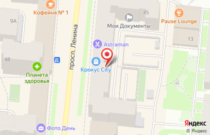 Киоск по продаже цветов на проспекте Ленина на карте