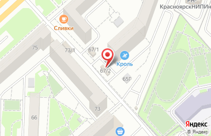 Продуктовый магазин Май в Советском районе на карте