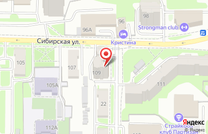 Аптека от Склада на Сибирской улице, 109 на карте