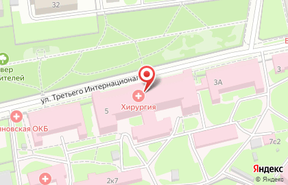 Ульяновская областная клиническая больница на улице 3 Интернационала, 5 на карте
