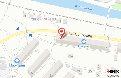 Клиника Айболит на улице Суворова на карте