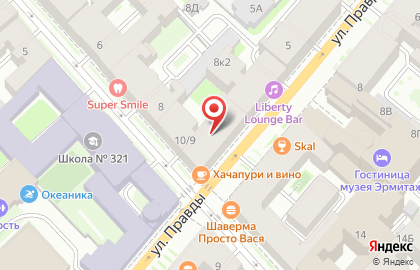 Ип Кузнецова на улице Правды на карте