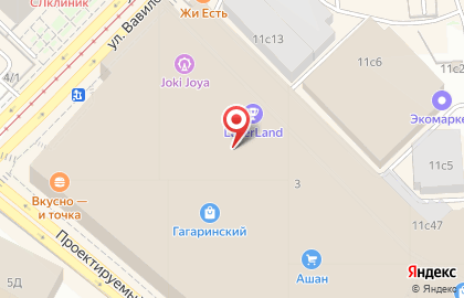 Салон нижнего белья Etam в ТЦ Гагаринский на карте
