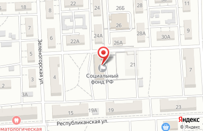 Управление Пенсионного фонда РФ в Дзержинском районе в Волгограде на карте