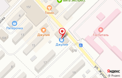 Магазин Рубль Бум на улице Жуковского на карте
