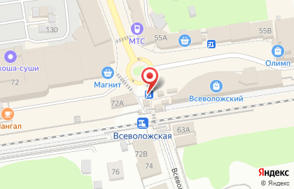 Бистро Арабская шаверма на Всеволожском проспекте на карте