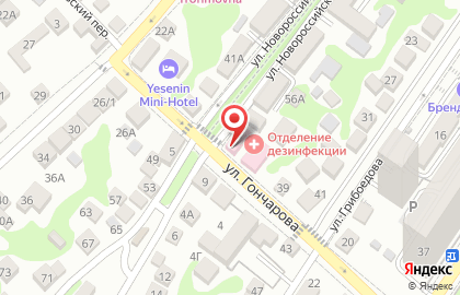 Инфекционная больница №3 на улице Новороссийской Республики на карте