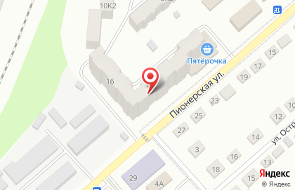 Супермаркет Пятёрочка на Пионерской на карте