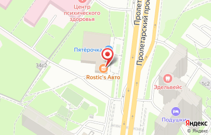 Ресторан быстрого питания KFC на Пролетарском проспекте на карте