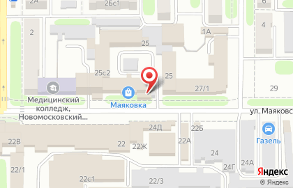 Киоск по продаже хлебобулочных изделий Свежий Хлеб на улице Маяковского на карте