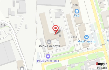 Производственная фирма Феррум на Строительной улице на карте