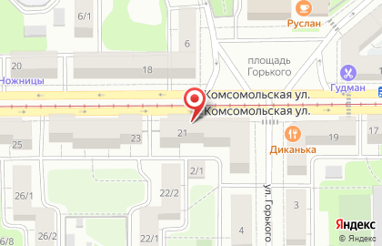 Московский на Комсомольской на карте