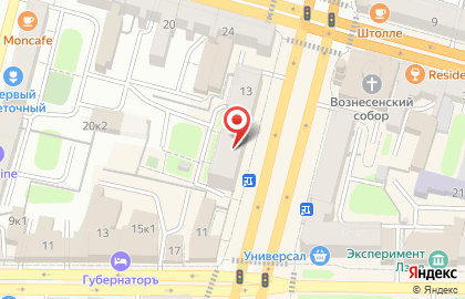 Киоск по продаже цветов на Тверском проспекте на карте