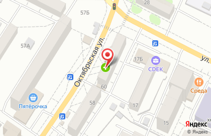 Магазин сантехнического оборудования Континент-плюс на Октябрьской улице на карте