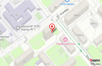 ОДС Жилищник района Хамовники на улице Усачёва на карте