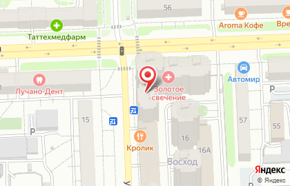 Продуктовый магазин Августина на метро Яшьлек на карте
