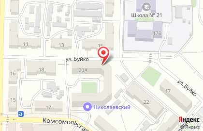 Гостиница Дулан на улице Буйко Профессора на карте